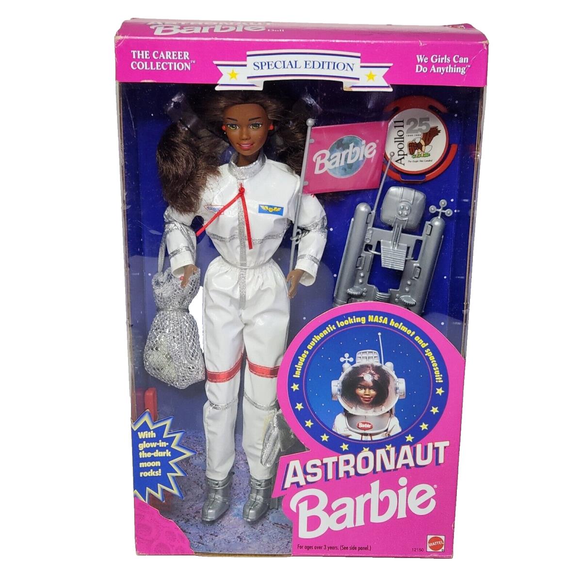 Vintage 1994 Mattel Astronaut Barbie African American IN Box 12150