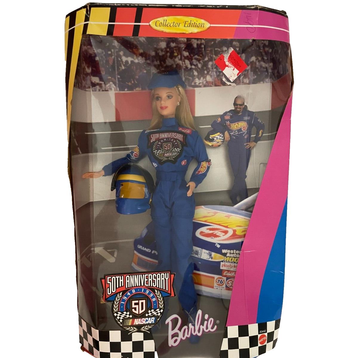 Barbie 50th Anniversary Nascar Hot Wheels Collector Edition 1998 Doll