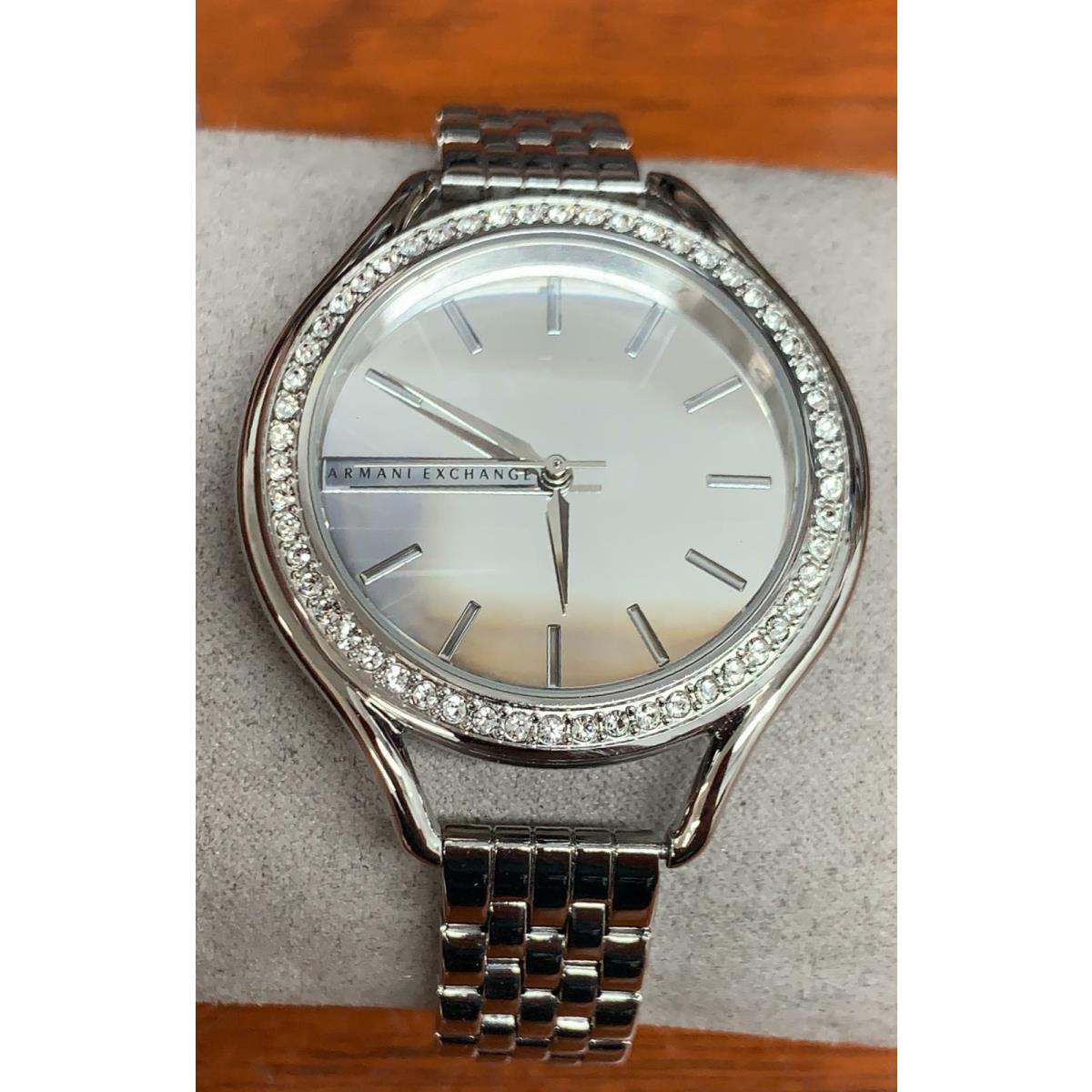 Armani Exchange AX4254 Allte Silver Dial Stainless Steel Women`s Watch