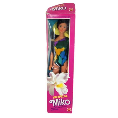 Vintage 1985 Tropical Miko Barbie Doll IN Box Mattel 2056