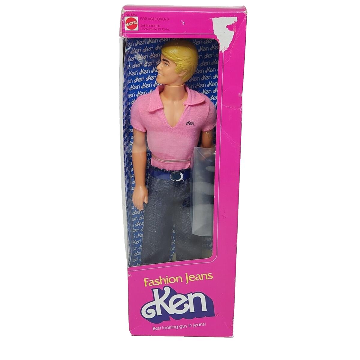 Vintage 1981 Fashion Jeans Ken Barbie Doll Mattel IN Box 5316