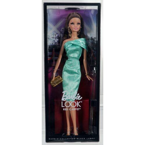The Barbie Look Red Carpet Barbie Doll Green Dress BCP88 Nrfb 2013 Mattel
