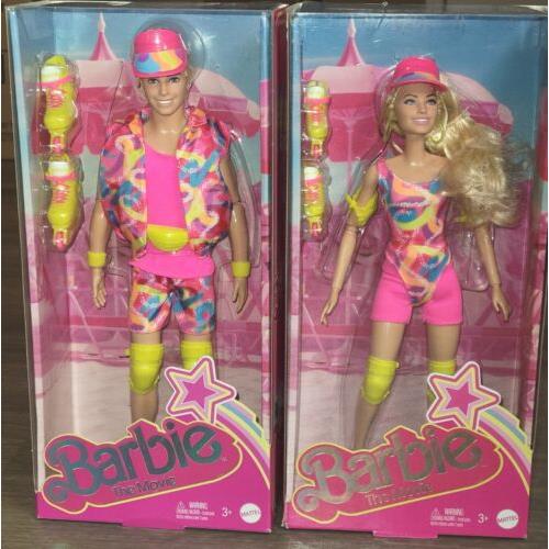 Barbie The Movie Neon Inline Roller Skating Outfit Doll Set Barbie Ken