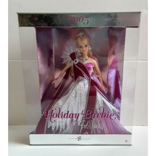 Bob Mackie Collector`s Edition 2005 Holiday Barbie Doll Mint