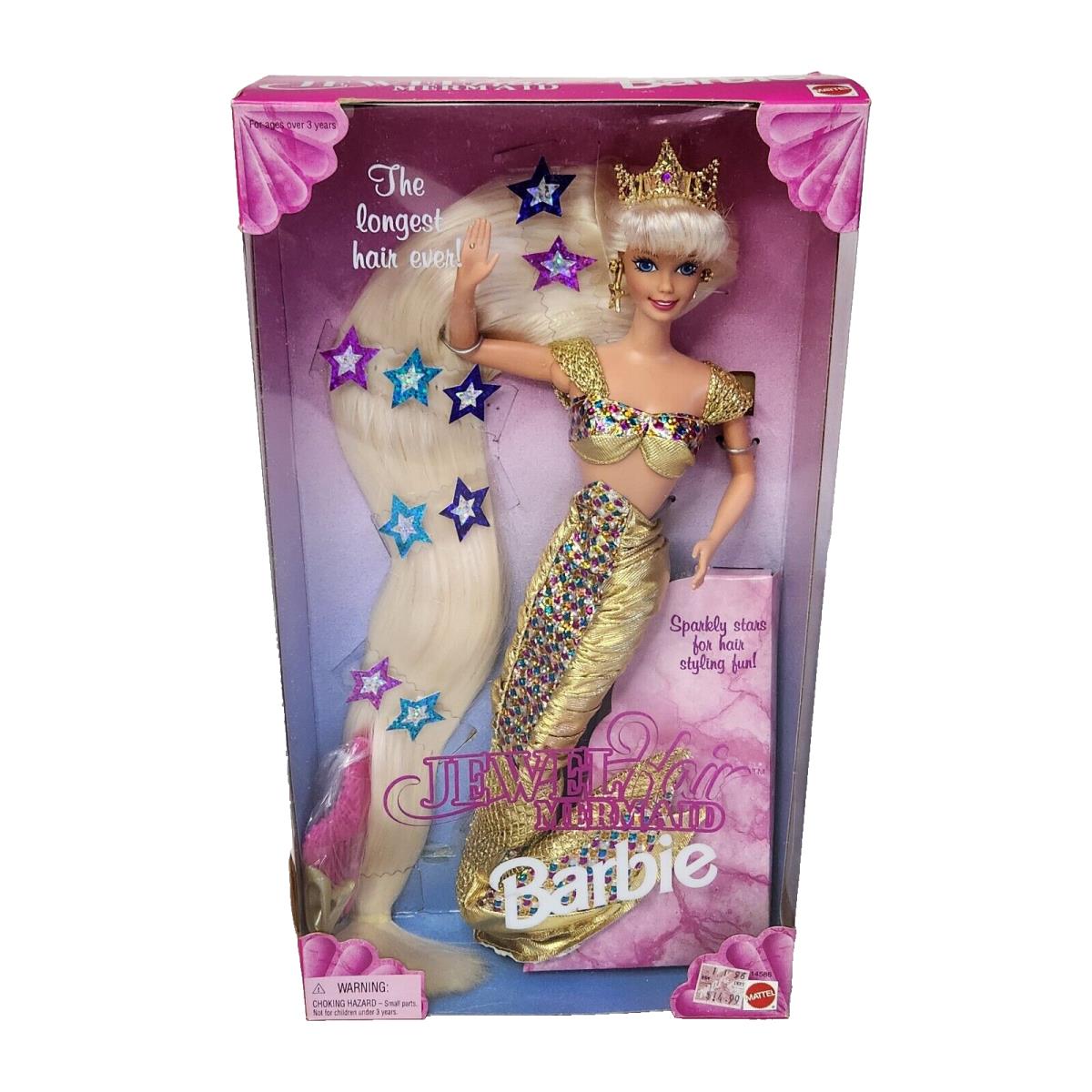 Vintage 1995 Jewel Hair Mermaid Barbie Doll Mattel 14586 IN Box