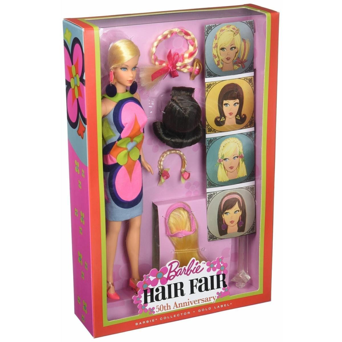 2016 Barbie Hair Fair 50th Anniversary--gold Label-- DYX78 - Gold