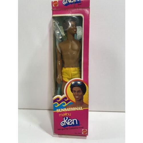 Sunsational Malibu Ken African American Vintage 1983 Mattel Item 3849