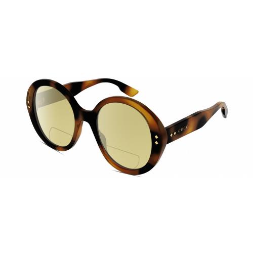 Gucci GG1081S Womens Polarized Bifocal Sunglass Tortoise Havana Gold 54mm 41 Opt Yellow