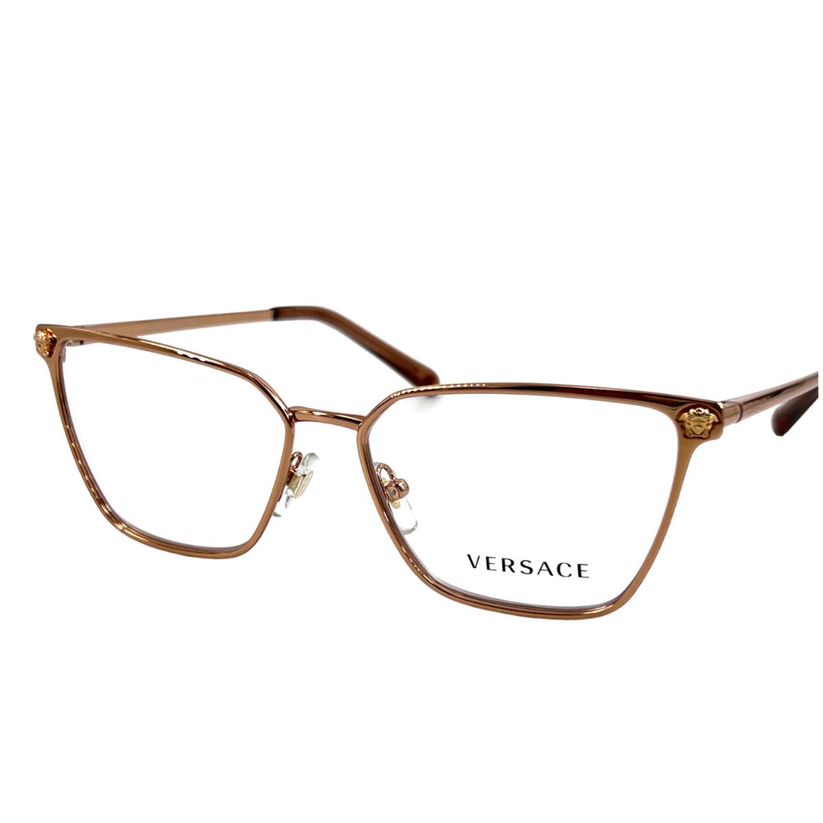 Versace Eyeglasses Mod. 1275 1412 54-15 140 Shiny Rose Gold Cateye Frames