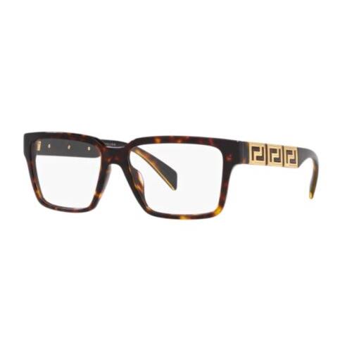 Versace Eyeglasses Mod. 3339-U 108 55-16 140 Havana Tortoise Gold Frames