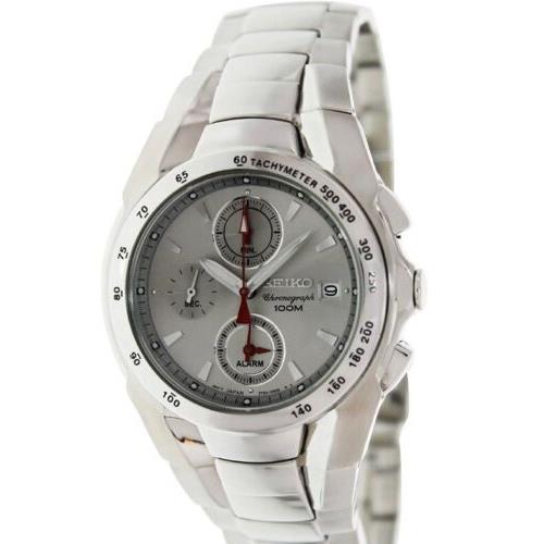 Seiko Gray Men`s Stainless Steel Watch - SNA519P1