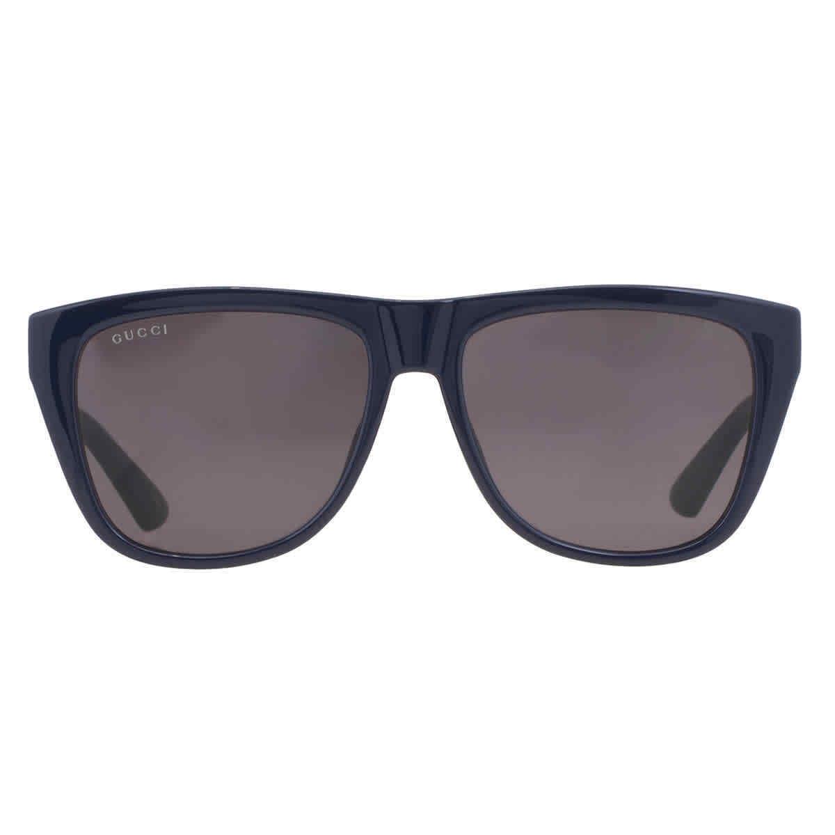 Gucci Grey Browline Men`s Sunglasses GG1345S 004 57 GG1345S 004 57