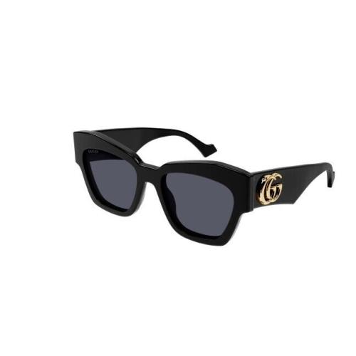 Gucci GG 1422S 001 Black/grey Cat Eye Women`s Sunglasses