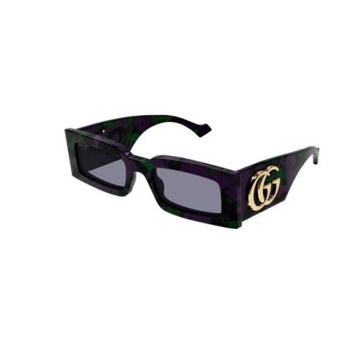 Gucci GG 1425S 003 Havana/grey Rectangular Women`s Sunglasses