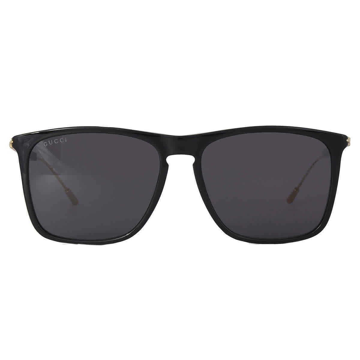 Gucci Grey Square Men`s Sunglasses GG1269S 001 58 GG1269S 001 58