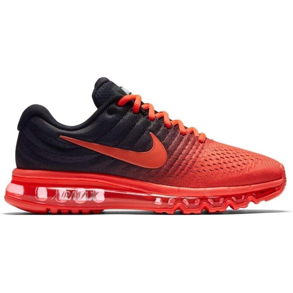 Nike Air Max 2017 849559-600 Men`s Bright Crimson Road Running Shoes CLK517