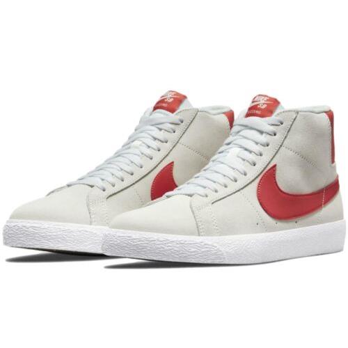 Nike Men`s Blazer Mid SB `lobster` Shoes Sneakers 864349-108 - Summit White/Lobster