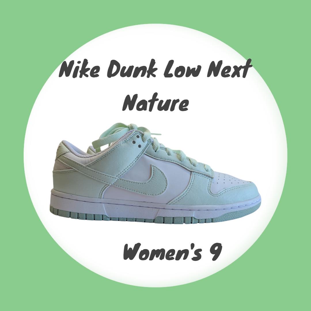 Nike Dunk Low Next Nature Women s Size 8.5 White/barely Green DN1431-102 - White