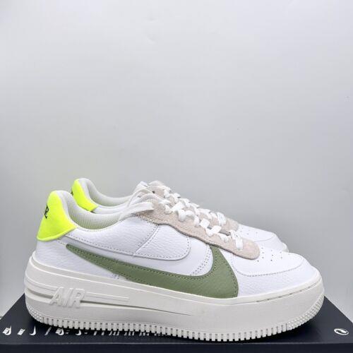 Nike Air Force 1 AF1 Platform Shoes White Green FJ4739-100 Womens Size 9.5 - White