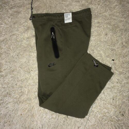 Mens Nike Tech Fleece Joggers DQ4312 222 Green/black Size Medium