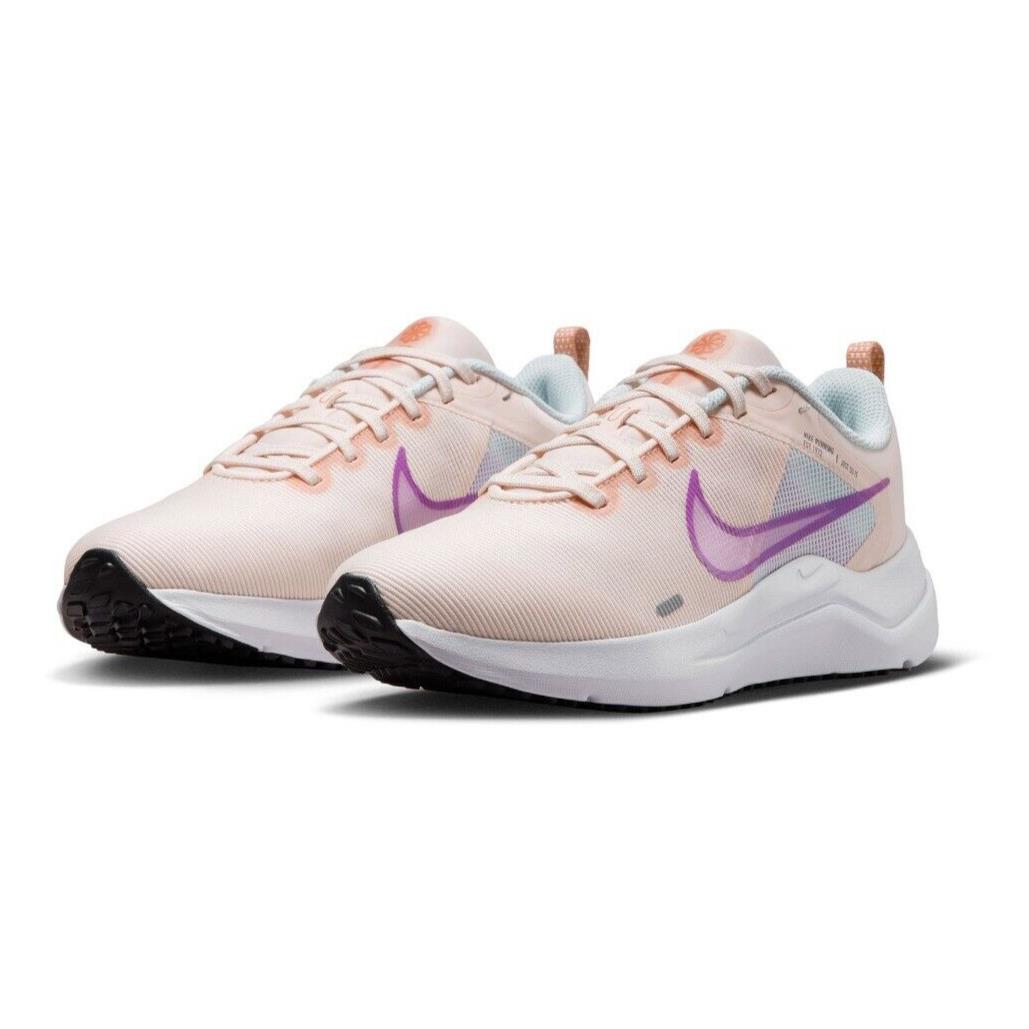 Nike Downshifter 12 Womens Size 11 Shoes DD9294 800 Beige Pink White