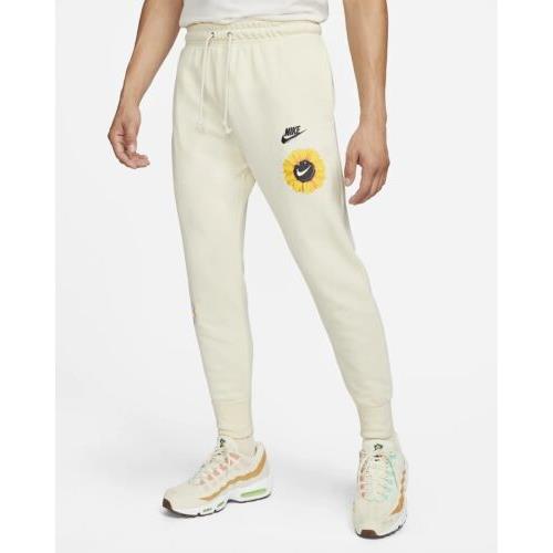 Nike Sportswear Mens Sz Large French Terry Pants Joggers Ivory Buyers Sample