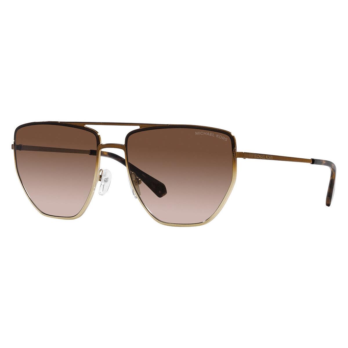 Michael Kors Women`s 60mm Mink Light Gold Gradient Sunglasses MK1126-101413-60