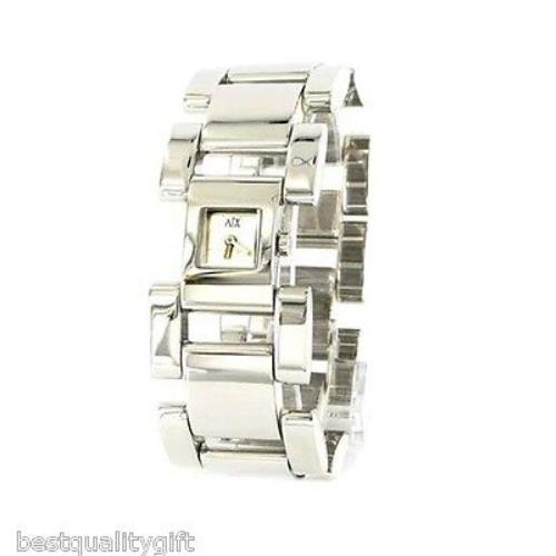 Armani Exchange Silver Tone Bracelet Women White Dial Watch AX4029