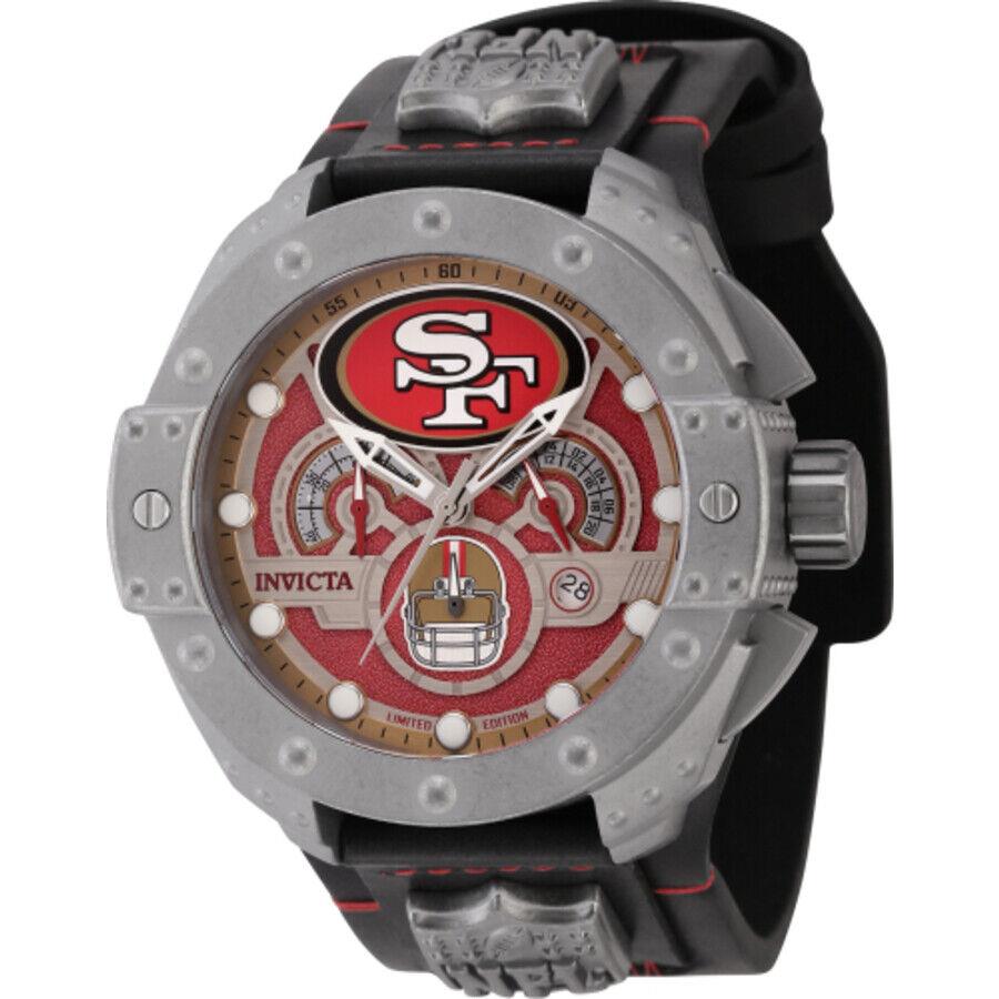 Invicta Nfl Quartz Red Dial Men`s Watch 45123