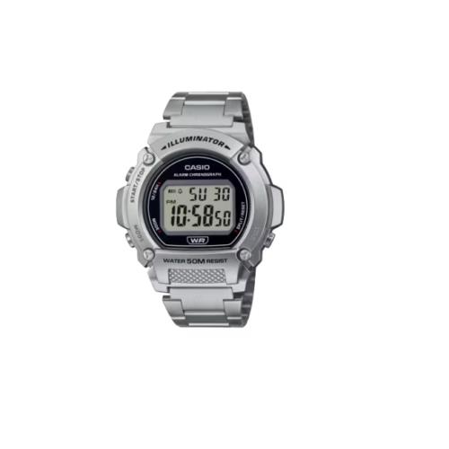 Casio Men`s Classic Digital Display Quartz Stainless Steel Watch W-219HD-1AVCF