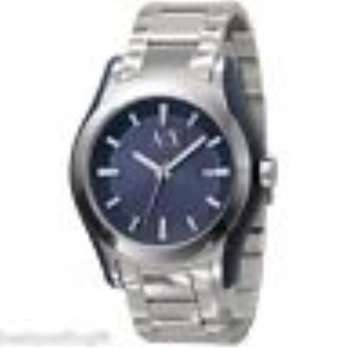 Armani Exchange Silver Tone Stainless Steel Blue Men WATCH-AX2074-NEW