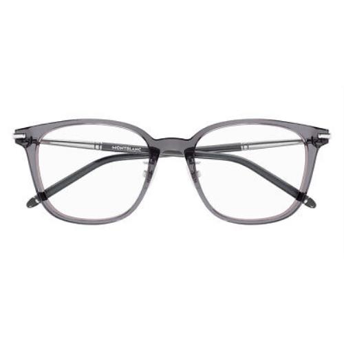 Montblanc MB0247OK Eyeglasses Men Gray Wayfarer 54mm