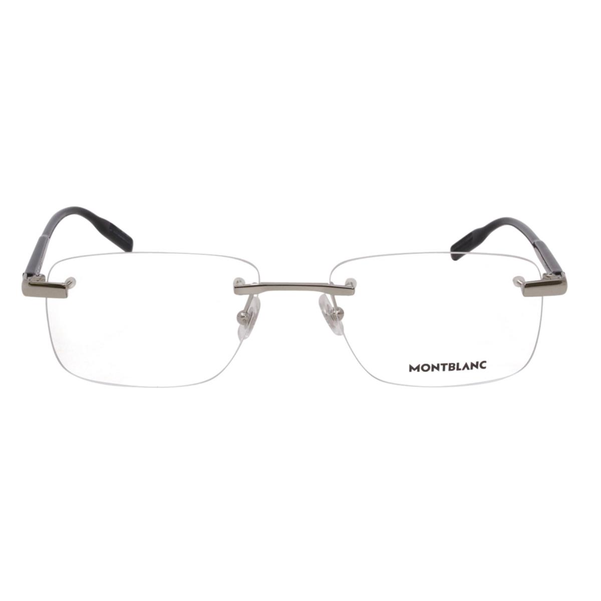 Montblanc MB0088O 002 56mm Black Silver Rimless Eyeglasses Frames Japan