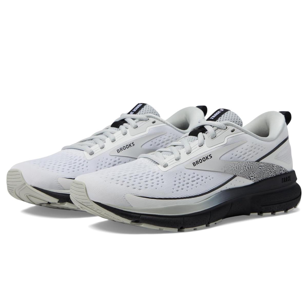 Woman`s Sneakers Athletic Shoes Brooks Trace 3 White/Black/Oyster