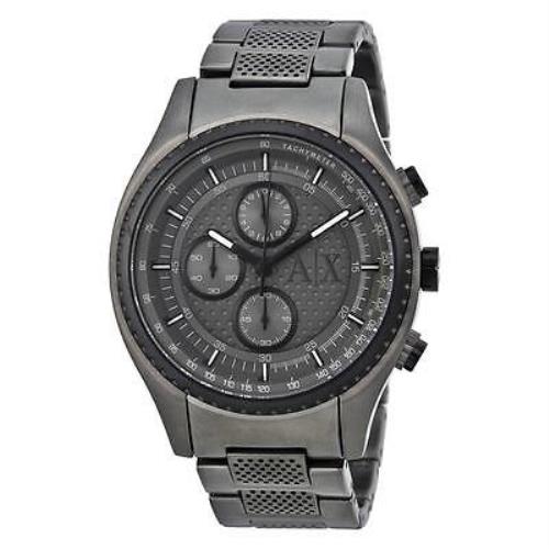 Armani Exchange Watch AX1606 Gunmetal Chronograph 45MM