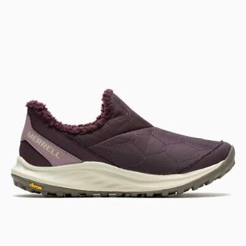 Merrell Antora 3 Thermo Moc Women`s Trail Running Shoes Burgundy W8.5