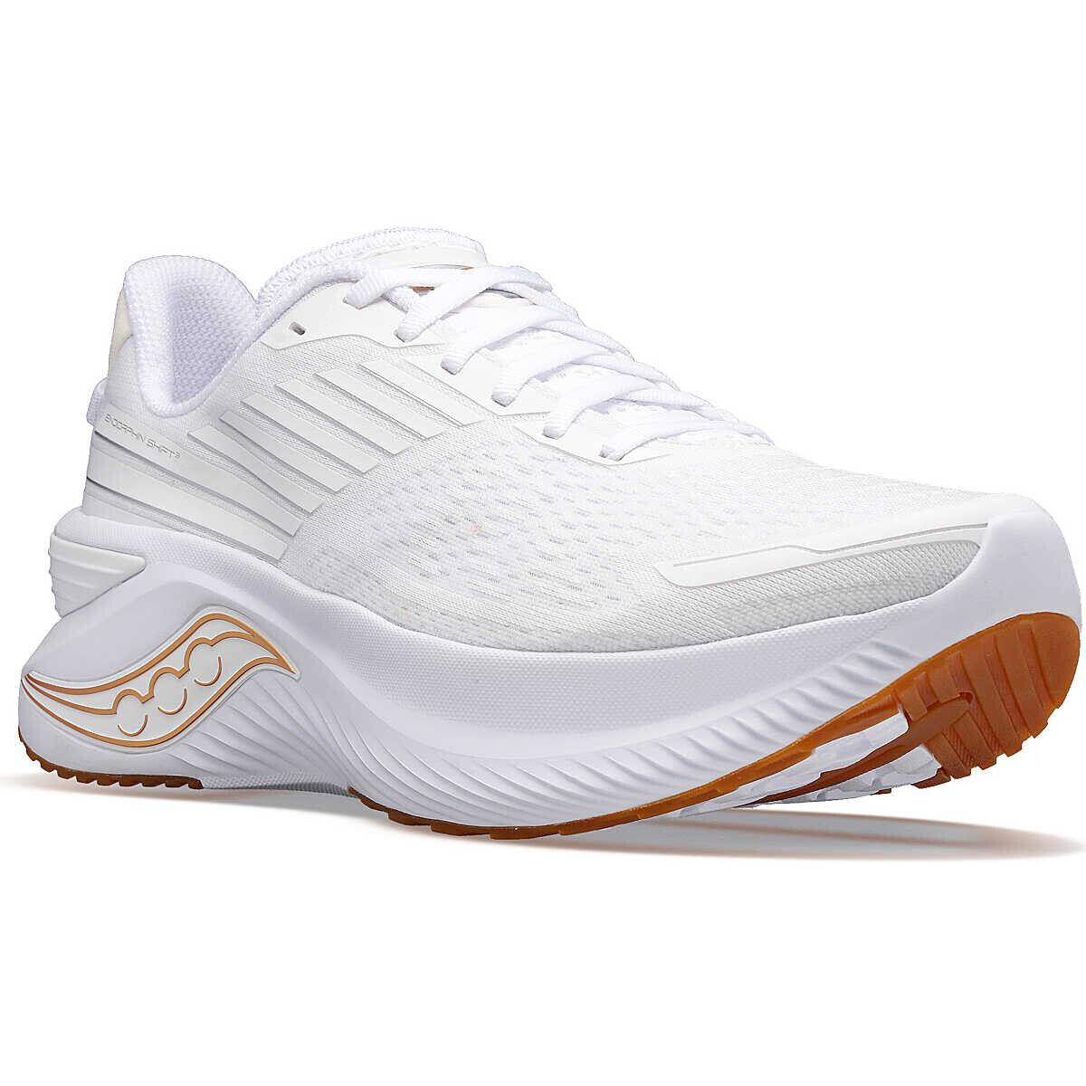 C0 Saucony Men`s Endorphin Shift 3 Running Shoes White Gum 11.5-13 D Medium US