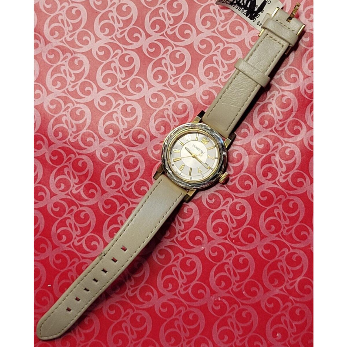 Swarovski Beige Octea Sport Watch Working Beautiful Condition Swiss