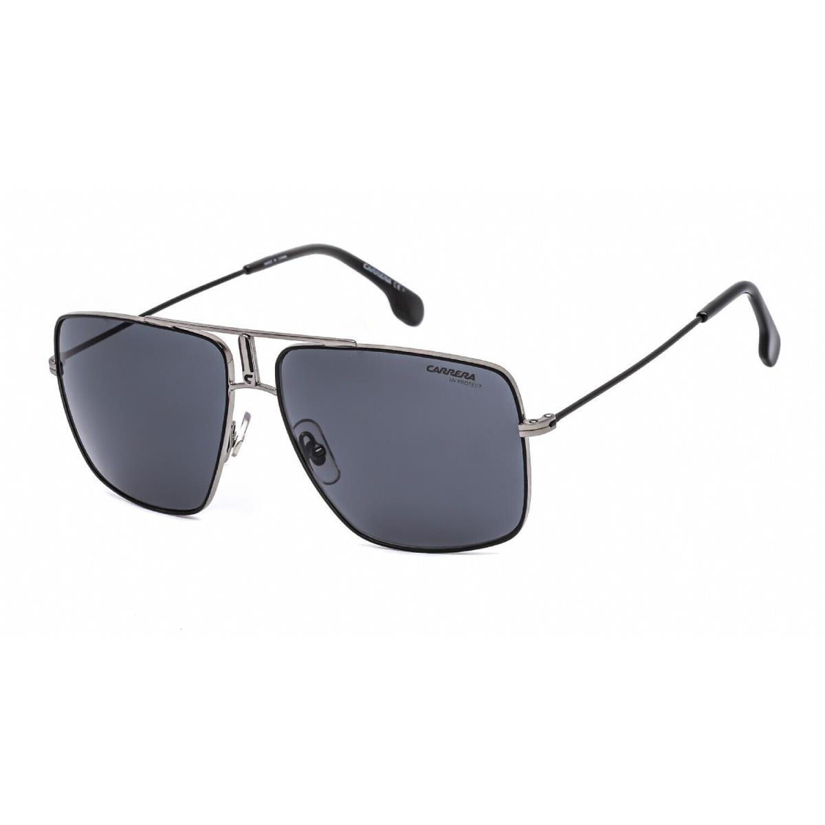 Carrera CA1006S 0TI7 Ruthenium Matte Black/grey Blue Lens Men Sunglasses 60mm
