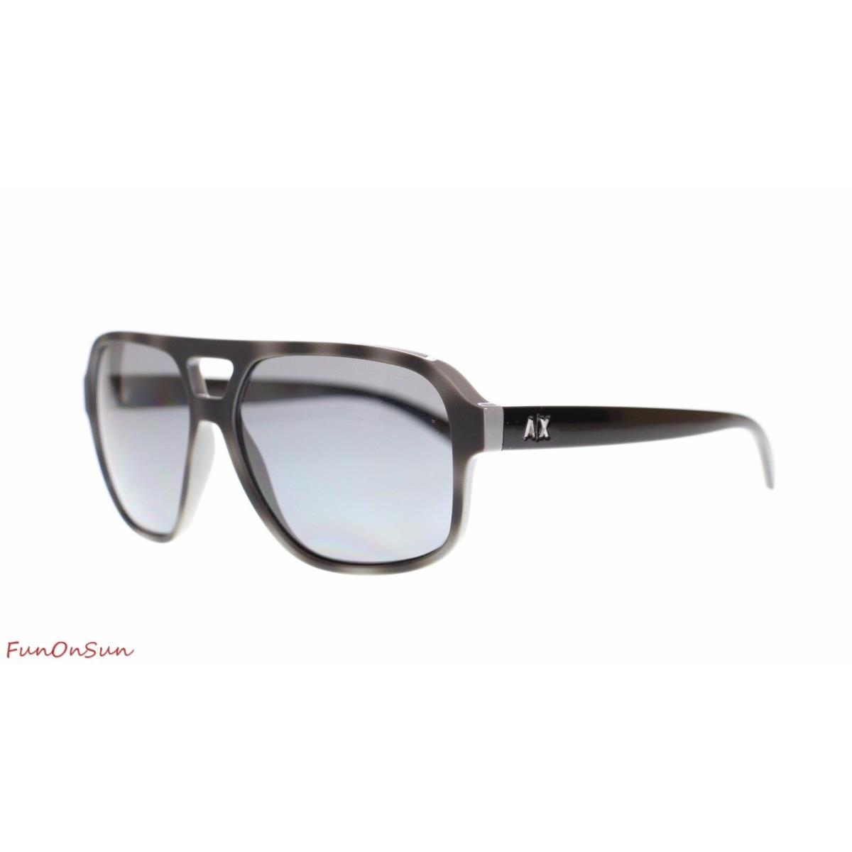 Carmani Exchange AX4061 822081 Grey Havana/polar Grey Polarized Men`s Sunglasses
