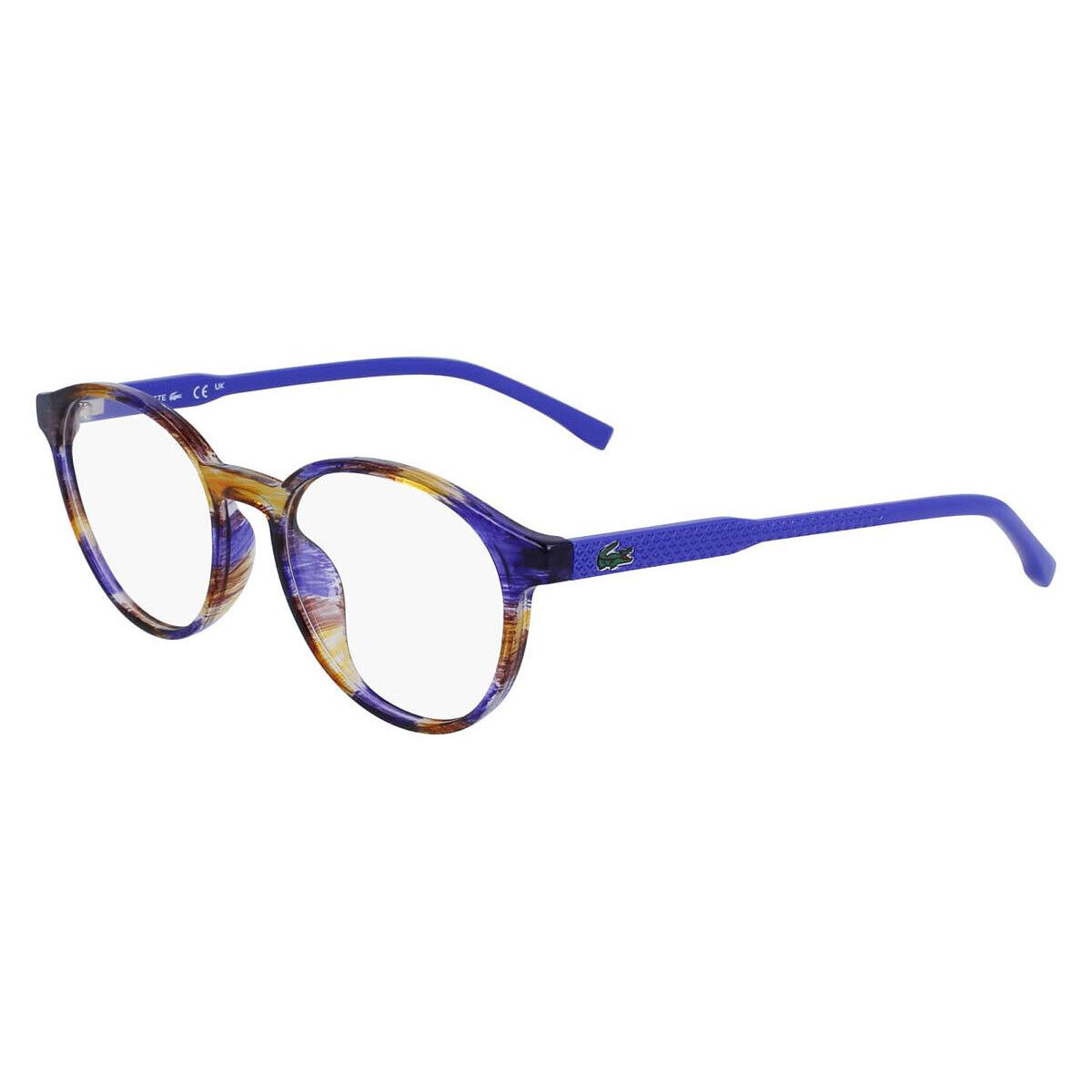 Lacoste Lac Eyeglasses Kids Havana Blue 48mm