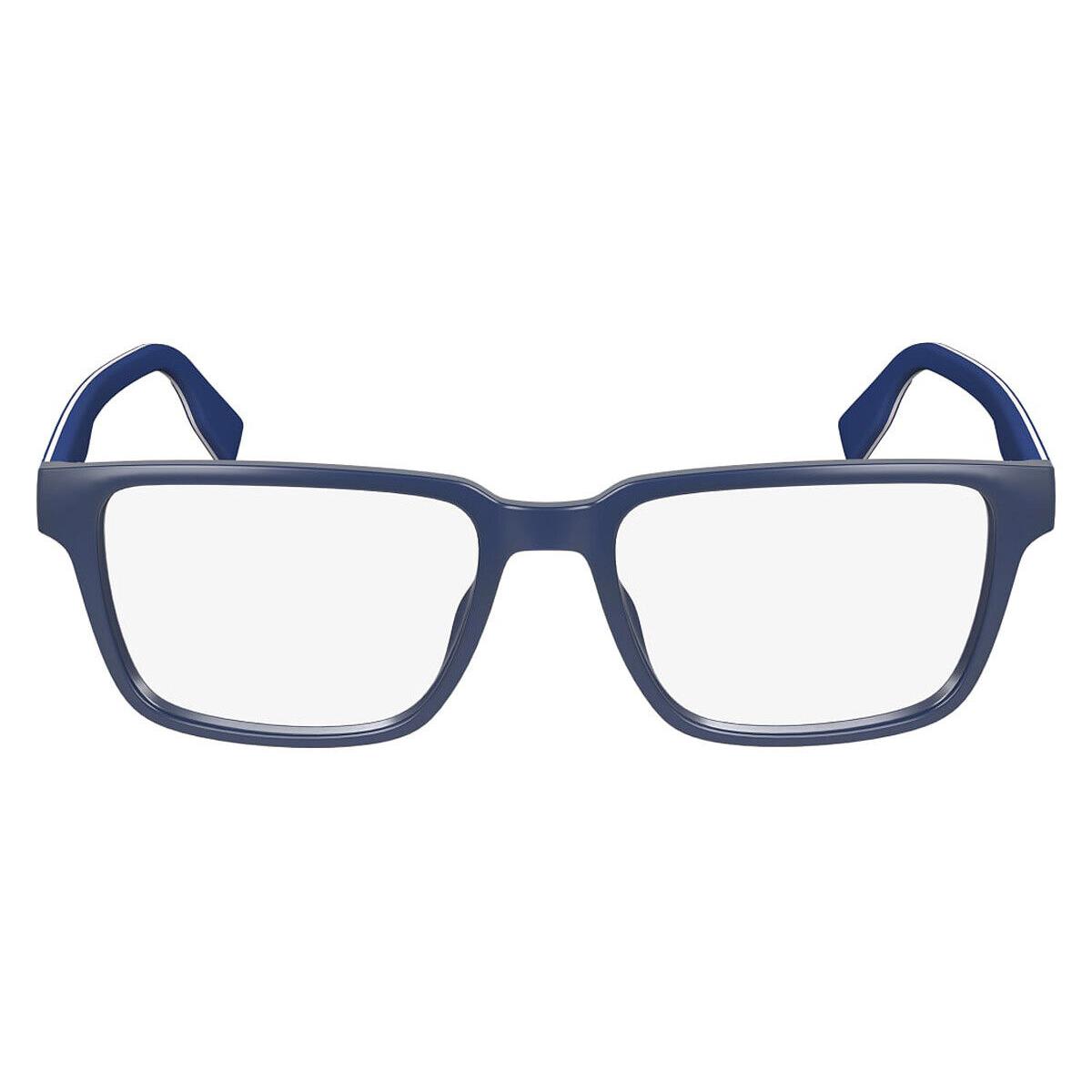 Lacoste Lac Eyeglasses Men Matte Blue 424 54mm