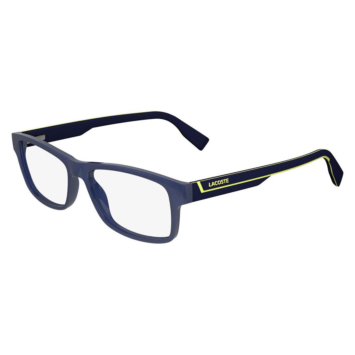 Lacoste Lac Eyeglasses Men Matte Blue 424 53mm