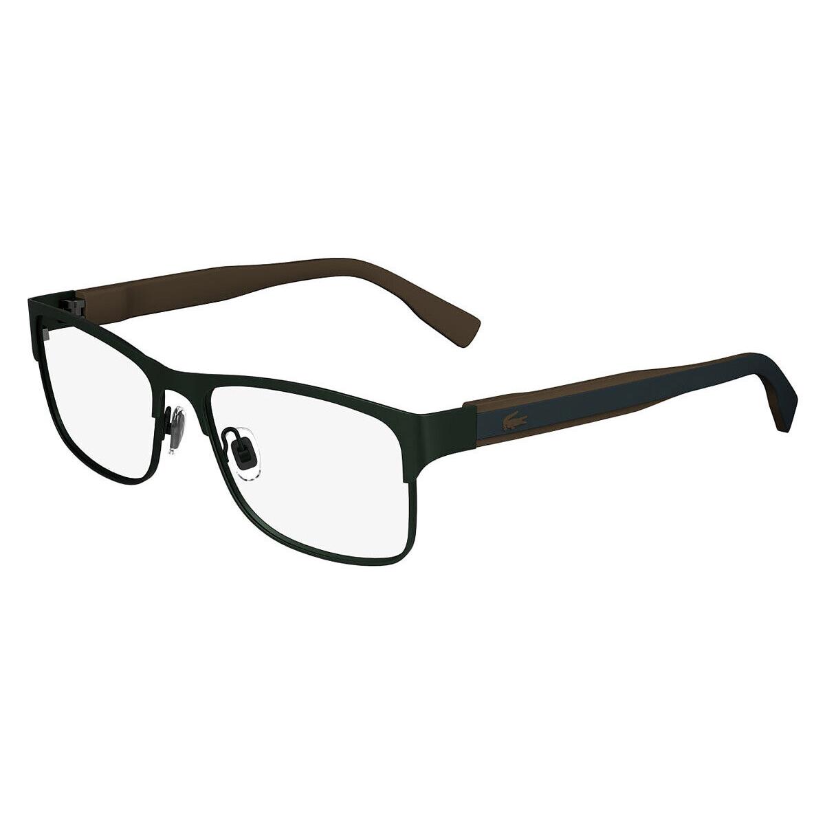 Lacoste Lac Eyeglasses Men Matte Green 301 55mm