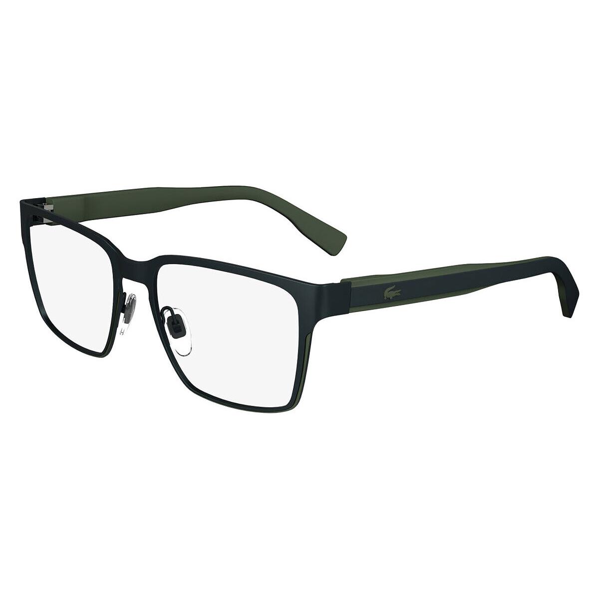 Lacoste Lac Eyeglasses Men Matte Green 301 54mm