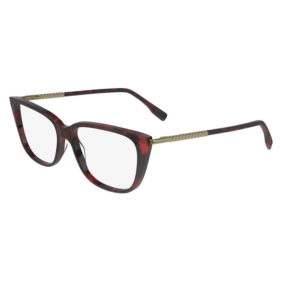 Lacoste Lac Eyeglasses Women Havana Red 54mm