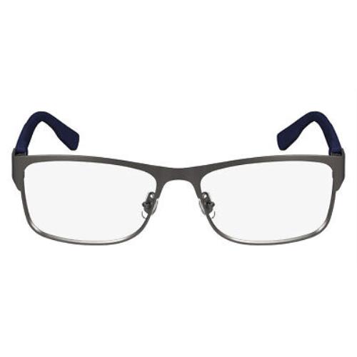 Lacoste Lac Eyeglasses Men Matte Dark Gunmetal 033 57mm