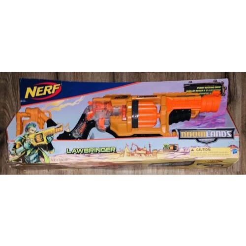 Nerf Hasbro Doomlands 2169 Lawbringer Blaster Gun Elite Hasbro with Darts