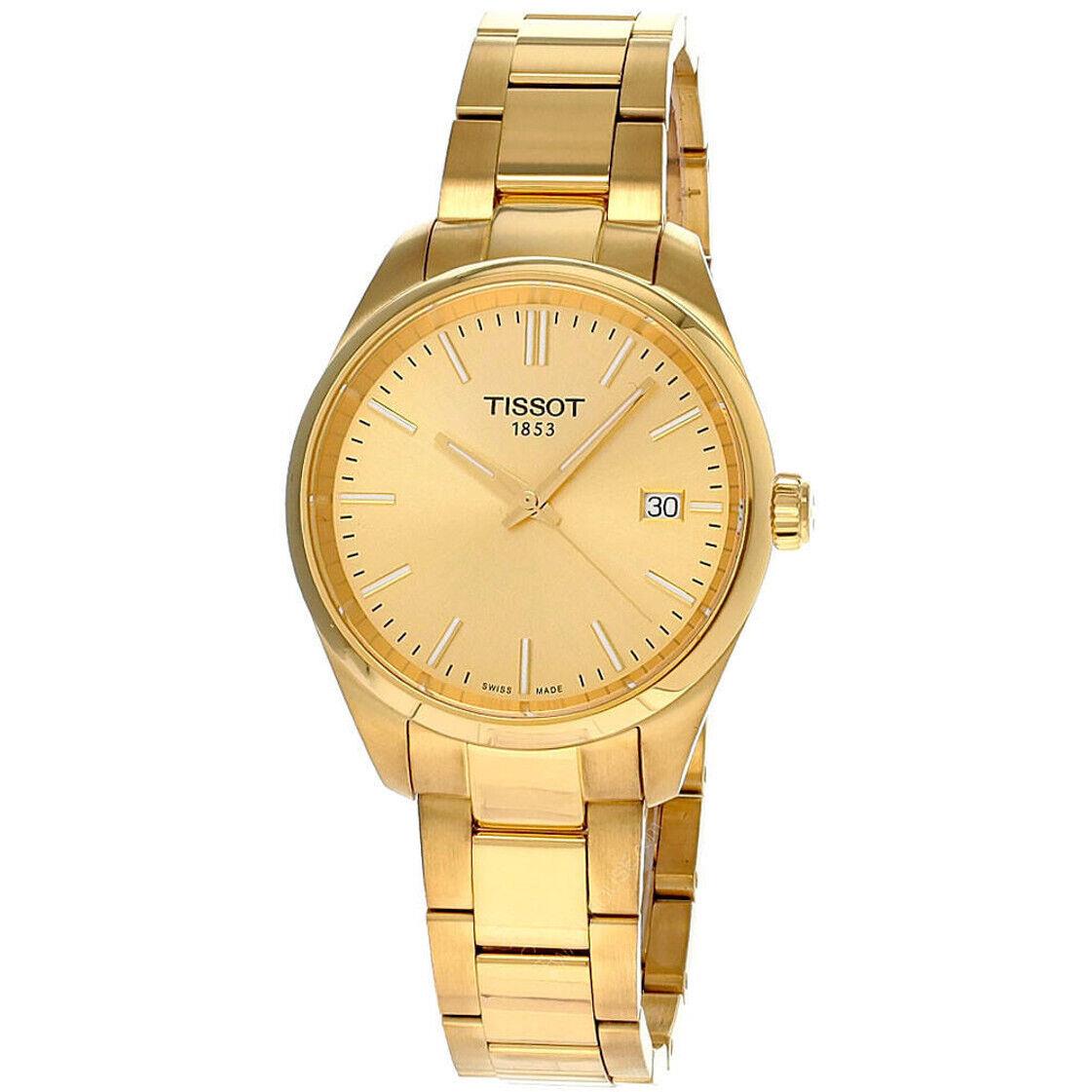 Tissot PR 100 Quartz 34MM SS Champagne Dial Women`s Watch T150.210.33.021.00