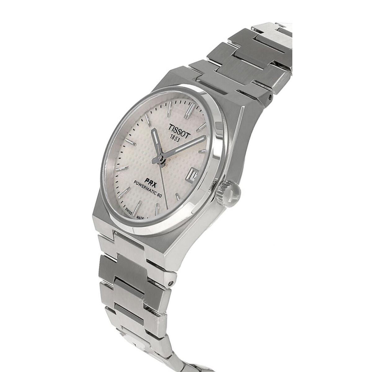 Tissot Prx Auto 35MM White Mop Dial SS Women`s Watch T137.207.11.111.00